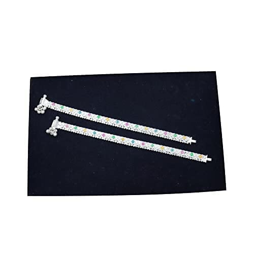 Silver Enamel Design Anklet Silver Enamel Design Anklet