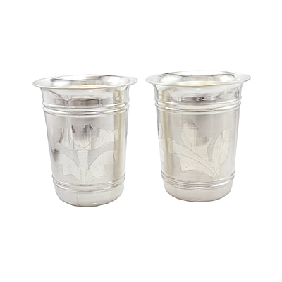 Silver Tumbler , Glass Set (120grams)