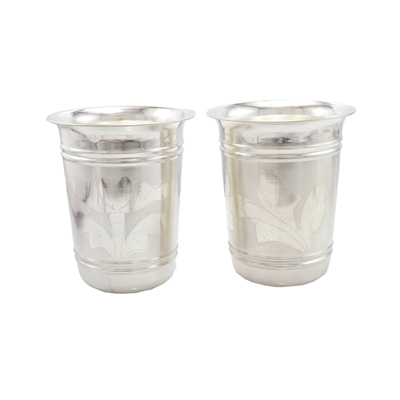 Silver Tumbler , Glass Set (120grams)