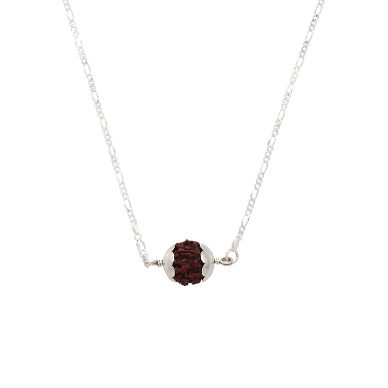 Sterling Silver Chain with Rudraksham Pendent Sterling Silver Chain with Rudraksham Pendent