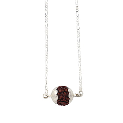 Sterling Silver Chain with Rudraksham Pendent Sterling Silver Chain with Rudraksham Pendent