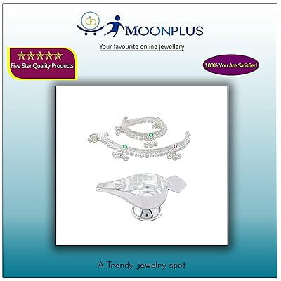Silver gift set for babies(Anklet/Kolusu, Feeder/Paladai) Silver gift set for babies(Anklet/Kolusu, Feeder/Paladai)