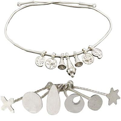silver gift set for Born Babies (Hip chain/Arunakodi,pottu)