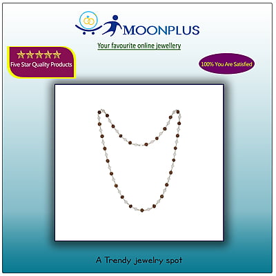 Silver tied Sphatik & Rudraksha Mala/Chain Silver tied Sphatik & Rudraksha Mala/Chain