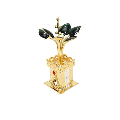 Silver Tulasi Madam / Tulsi Plant (Gold Plated) Silver Tulasi Madam / Tulsi Plant (Gold Plated)