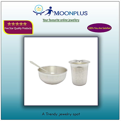 Silver Born Baby Dinner Set