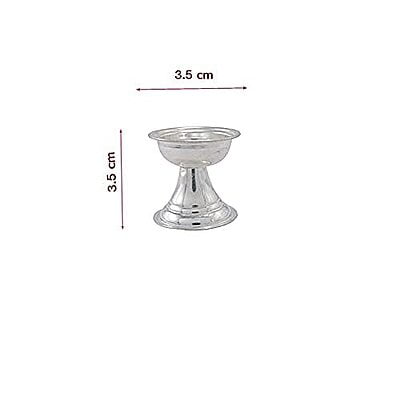 Silver Kerala Diya Set