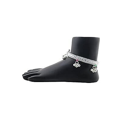 Sterling Silver Traditional Anklets/Ghungroos Payal Sterling Silver Traditional Anklets/Ghungroos Payal