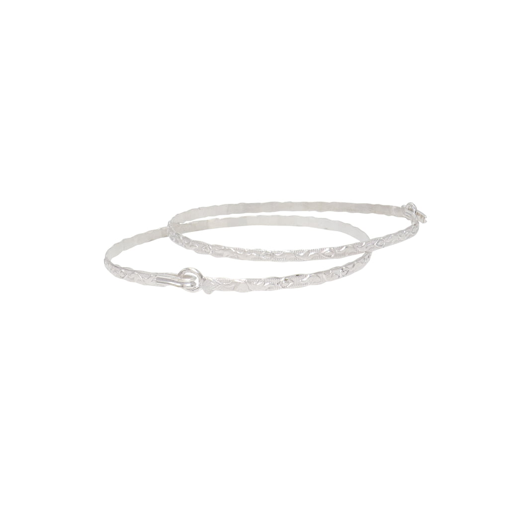 Womens Sool Kappu Silver Bracelet with Murugan Vel for protection
