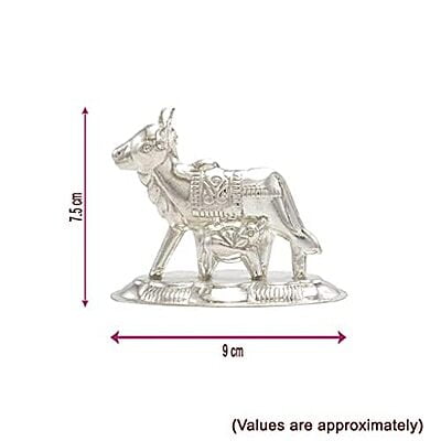Silver Cow and Calf Idol Silver Cow and Calf Idol