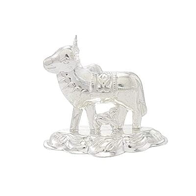 Silver Cow and Calf Idol