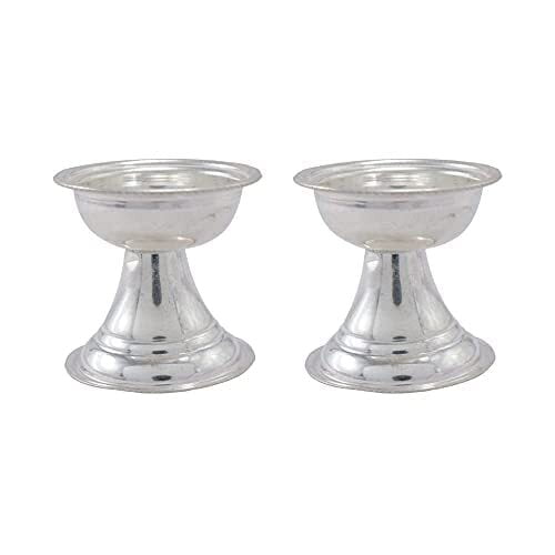 Silver Kerala Diya Set