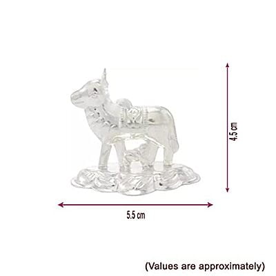 Silver Cow and Calf Idol Silver Cow and Calf Idol