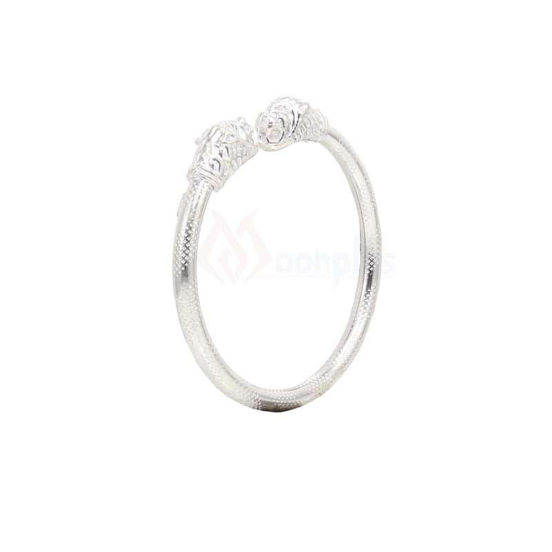 Adjustable Sterling silver Singam/Lion Kada