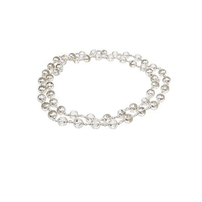 Silver Caped Spatik Mala/Chain Silver Caped Spatik Mala/Chain