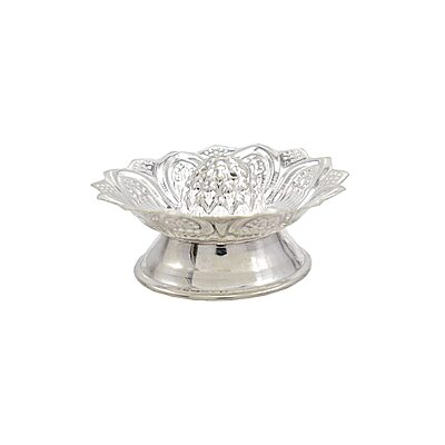 Silver Lotus Agarbatti Stand