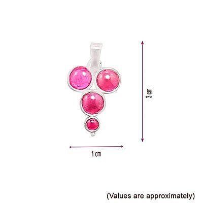 Silver Pendant/4 ancient design Red Stone pendant, Dollar Silver Pendant/4 ancient design Red Stone pendant, Dollar