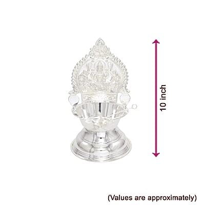 Silver Kamakshi Diya\ Villaku