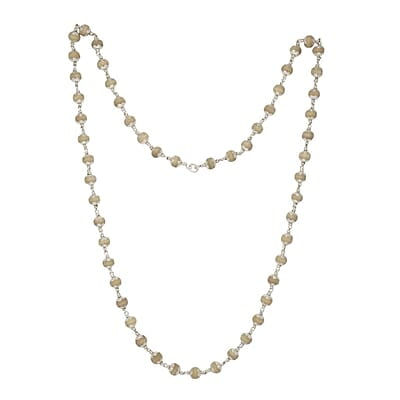 Silver Capped Tulsi Mala/Chain