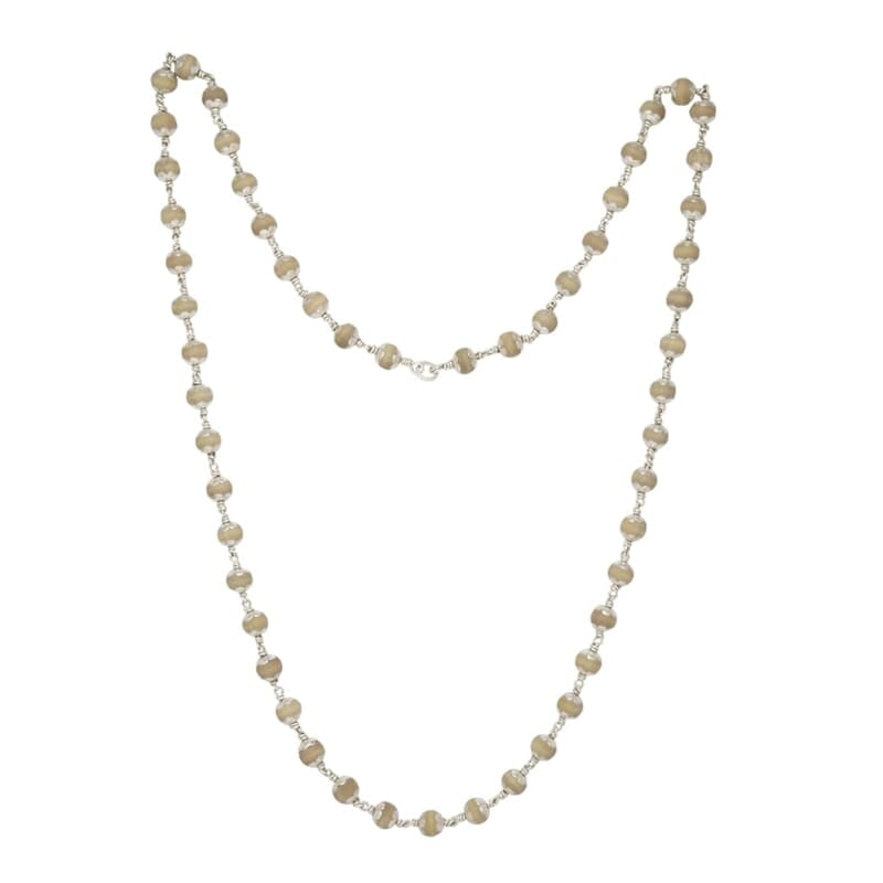 Silver Capped Tulsi Mala/Chain Silver Capped Tulsi Mala/Chain