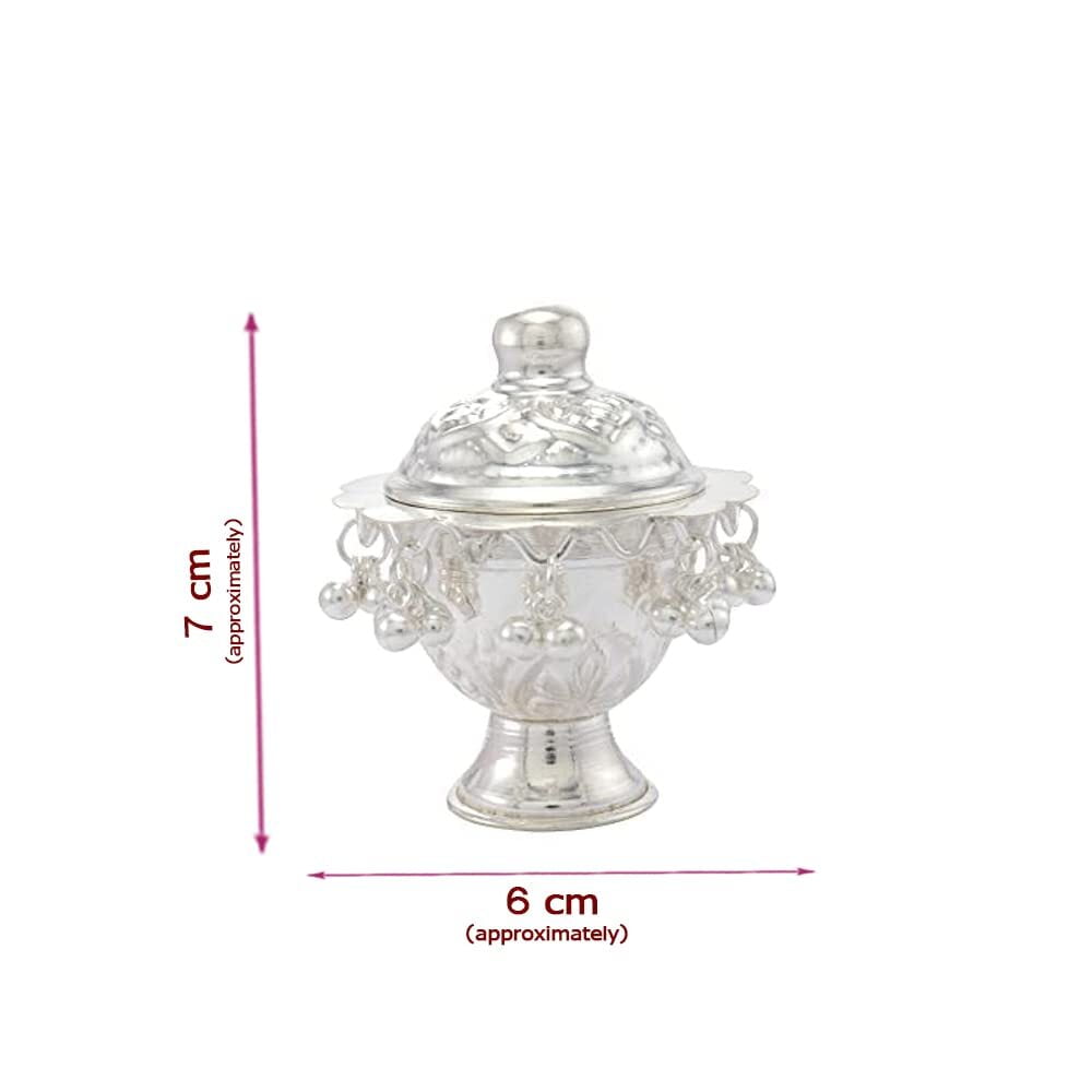 Silver Salangai Kungumam Simil for Traditional home decor