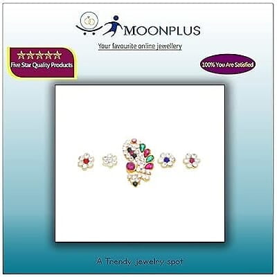 God Ornament Multi-stone bindi/thilagam/Pottu God Ornament Multi-stone bindi/thilagam/Pottu