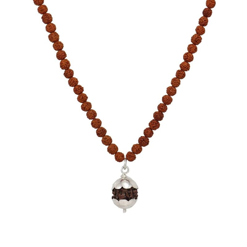 Rudraksha Mala/Chain with Rudraksha Pendent/Dollar Rudraksha Mala/Chain with Rudraksha Pendent/Dollar