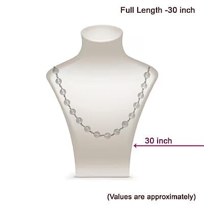 Silver Caped Spatik Mala/Chain Silver Caped Spatik Mala/Chain