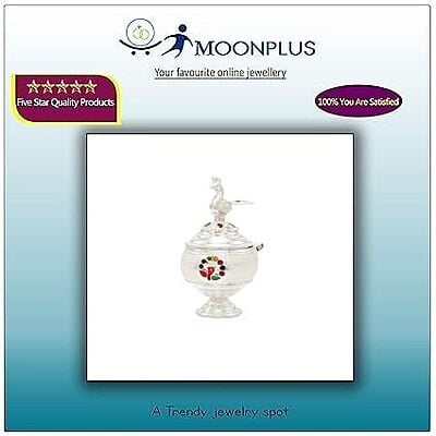 Silver Peacock Kumkum chimizh Silver Peacock Kumkum chimizh