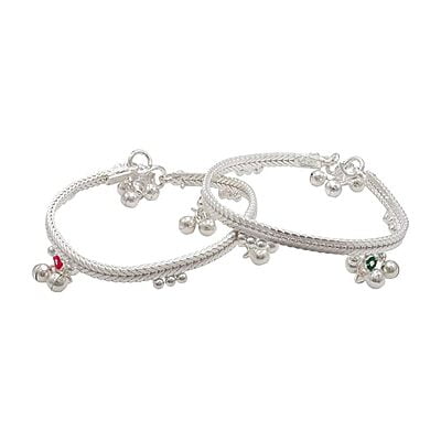 Sterling Silver Baby Anklet/Kolusu Sterling Silver Baby Anklet/Kolusu