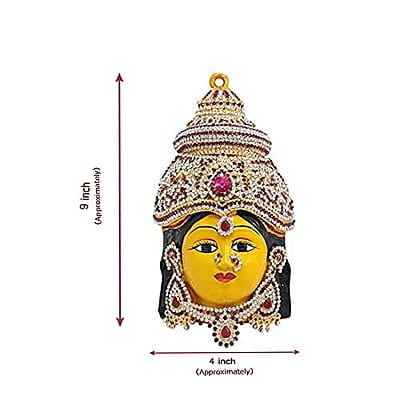 Gold Plated Varalakshmi Stone Face/Mugam with Atiigai/Necklace Gold Plated Varalakshmi Stone Face/Mugam with Atiigai/Necklace