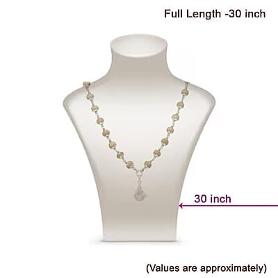 Silver caped Tied Tulsi Mala with God Ayyappan Pendan Silver caped Tied Tulsi Mala with God Ayyappan Pendan