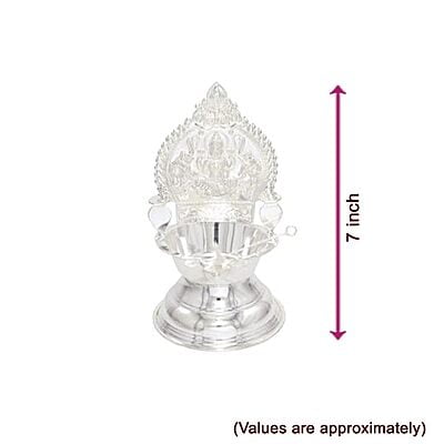 Silver Kamakshi Diya\ Villaku