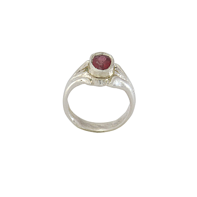 sterling silver ruby ring | Certificated Red Gemstone