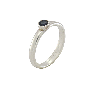 Pure silver blue sapphire stone ring Pure silver blue sapphire stone ring
