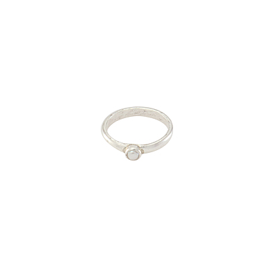 Pure Silver White Pearl Ring-Muthu Ring Pure Silver White Pearl Ring-Muthu Ring