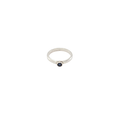 Pure silver blue sapphire stone ring Pure silver blue sapphire stone ring