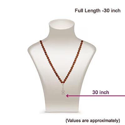 Rudraksha Mala/Chain with Ayyappa Pendent/Dollar