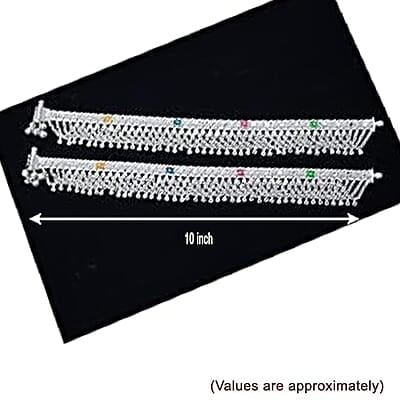 Sterling Silver Anklet, Kolusu for Girls Sterling Silver Anklet, Kolusu for Girls