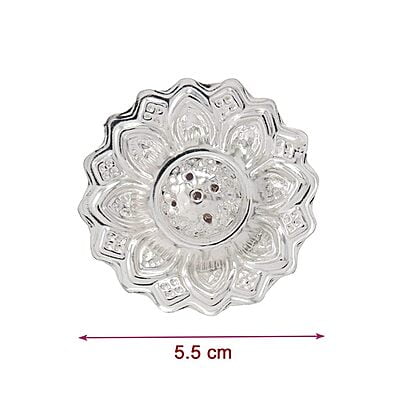 Silver Lotus Agarbatti Stand