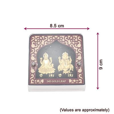 Gold Plated Lakshmi Ganesha Idol