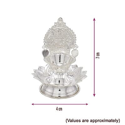 Silver Lotus Kamatchi Diya 19grams Silver Lotus Kamatchi Diya 19grams
