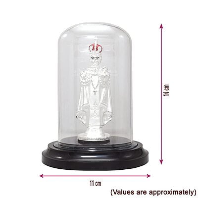 999 Pure Silver Jesus Madha Idol