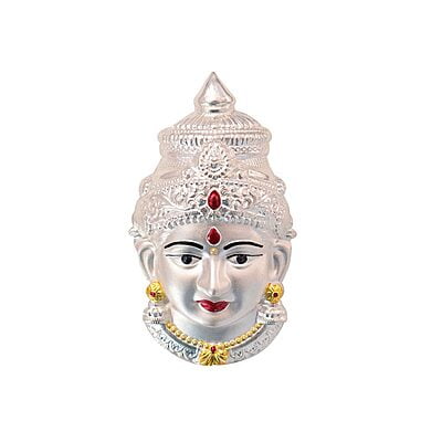 Silver Varalakshmi Face
