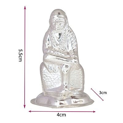 Silver Lord Sai Baba Idol Silver Lord Sai Baba Idol