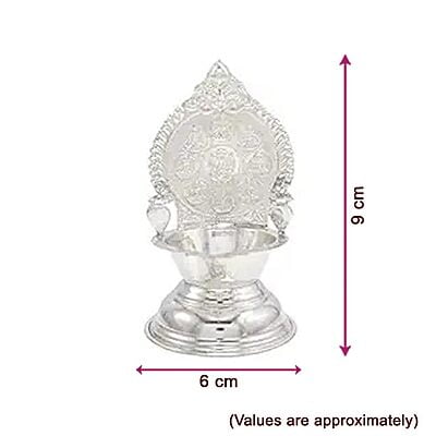 Silver Astalakshmi Diya (25 grams) Silver Astalakshmi Diya (25 grams)