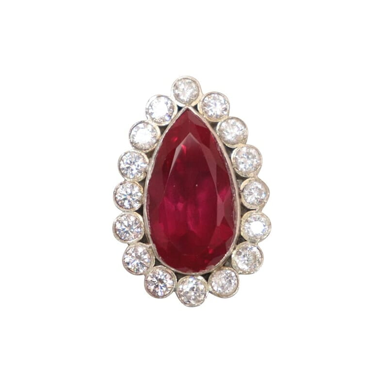 God Ornament Red and White stone bindi God Ornament Red and White stone bindi