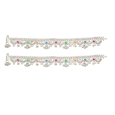 Sterling silver Chain Type Anklets/Payal