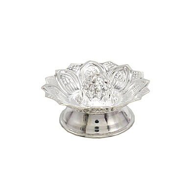 Silver Lotus Agarbatti Stand