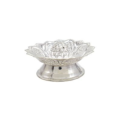 Silver Lotus Agarbatti Stand